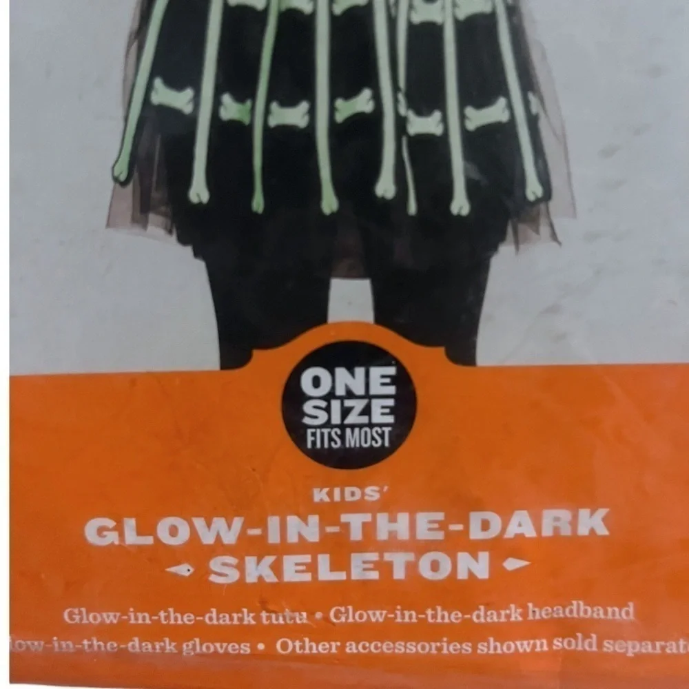 NEW Hyde and Eek Kids' GLOW-IN-THE-DARK SKELETON One Size Ages 3+